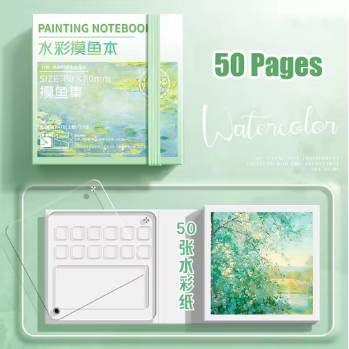 Painting%20Notebook%20Portable%20Pocket%20Notebook%20Sketching%20Watercolor%20Palette%20Set%20-%20Image%208