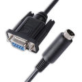 D-sub 9 Pin Female to Mini-DIN 8 Pin RS-232 Serial PC Link Cable Connecting Tripp-Lite SNMPWEBCARD to PC Compatible with 73-1025.