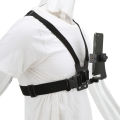 Chest Strap, Chest Mount Harness Strap ABS with Phone Holder for Live Streaming. 