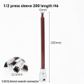 Hex Socket Wrench 1/2 Inch 200MM Long Screwdriver Sleeve Screwdriver Sleeve Hex Head Screwdriver Sleeve Hex Head H6. 