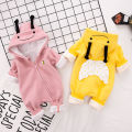 Spring and Autumn Baby Clothes Full Moon Men and Women Baby Jumpsuits0-6Newborn Rompers Outwear1Year-Old Coat. 