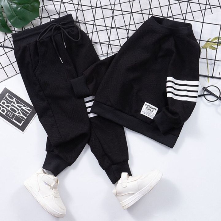 Spring%20Striped%20Baby%20Boys%20Workout%20Sweatshirt%20+%20Drawstring%20Sweatpant%20Sets%20Kids%20Tracksuit%20Child%20Jumper%20Pant%20Jogger%20Set%202-11%20Years%20-%20Image%205