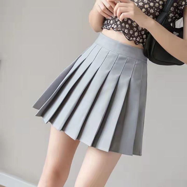 Korean%20Fashion%20Pleated%20Skirt%20Mini%20Skirts%20Womens%202021%20Summer%20High%20Waist%20Kawaii%20Pink%20Black%20Plaid%20Skirt%20Harajuku%20Skirt%20Mujer%20Faldas%20-%20Image%207