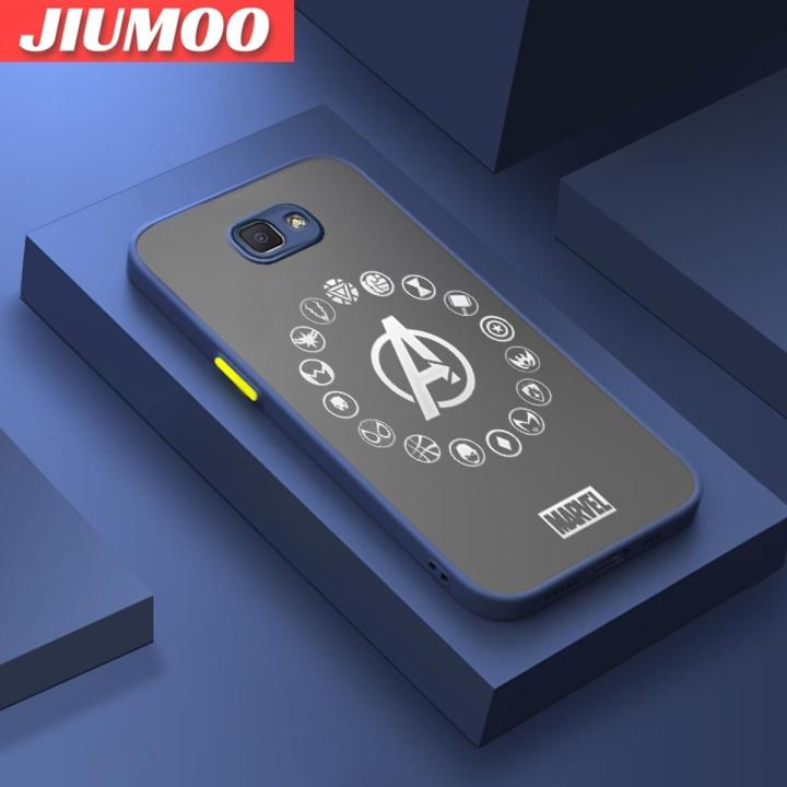 JIUMOO For Samsung J5 2015 Samsung J5008 Samsung J5009 Case Fashion Tide Brand Frosted Transparent Back Cover Lens Camera Protect Phone Case Silicone Edge Full Cover Casing Hard Cases