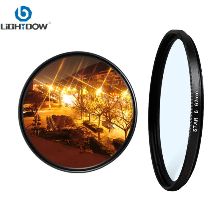 Lightdow Star Filter Line Camera Lens Filter 49 52 55 58 62 67 72