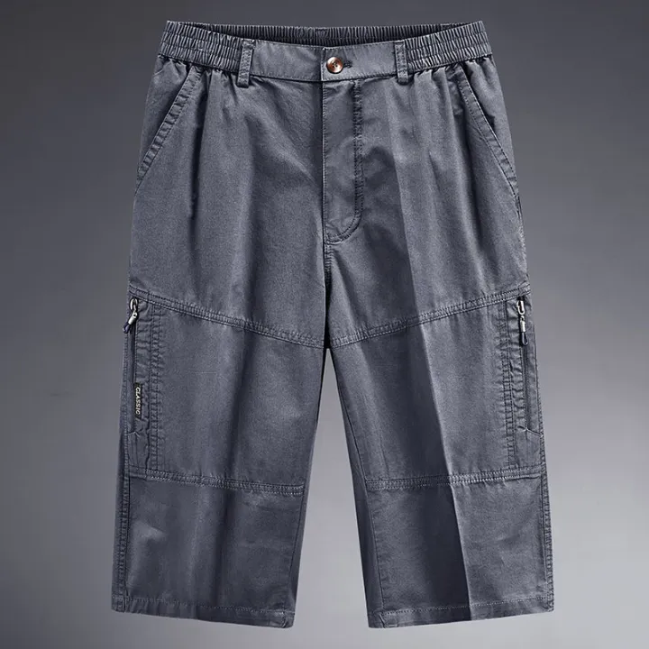 FGN%20Middle-Aged%20and%20Elderly%20Cropped%20Trousers%20for%20Men%20Summer%20Large%20Size%20Loose%20Casual%20Dad%20Summer%20Wear%20Short%20Pants%20Elastic%20Outer%20Wear%20-%20Image%204