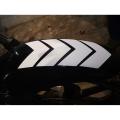 Mudguard arrow sticker for bike.