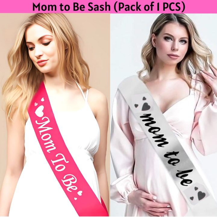 Elegant Mom-To-Be Sash for Women's Party Celebrations - (Pack of 01 Pcs)
