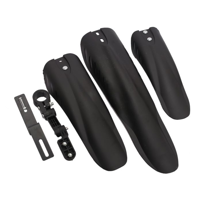 Black%20Bicycle%20Mudguard%20Set%20-%203%20Pcs%20-%20Image%202