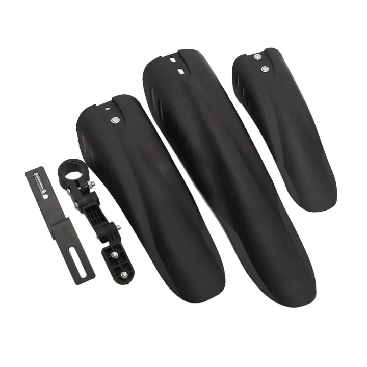 Black%20Bicycle%20Mudguard%20Set%20-%203%20Pcs%20-%20Image%202