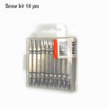 Screw Driver Ph2 65 drill Bits 10 pcs set.. 