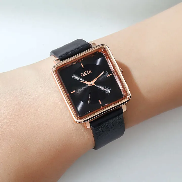 GEDI%20New%20Hot%20Selling%20Square%20Korean%20Style%20Trendy%20Student%20Fashion%20Waterproof%20Belt%20Casual%20Women's%20Watch%20-%20Image%209