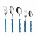 Creative Bamboo Shape Handle Fork and Spoon 304 Stainless Steel Light Design Western Dinnerware Flatware Classical Elegance Bamboo Handle Cutlery Household Goods. 
