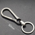 Titanium Buckles Edc Outdoor Tool Titanium Alloy Keychain Tiranium Buckle Key Ring Car Accessories Keychain Pendant Gift for Man.