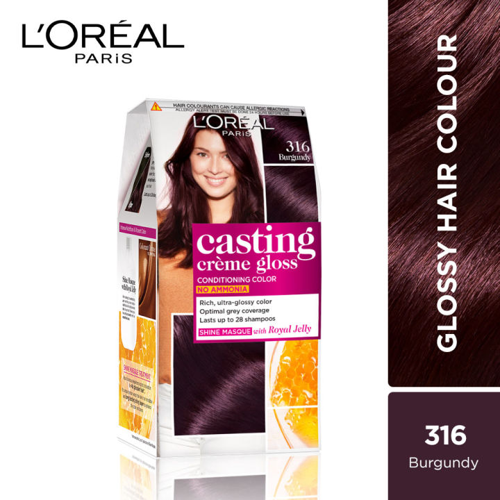 L'Oreal Casting Creme 316 Burgundy Small 21gm+ 24ml