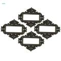 3x4x Home Cabinet Drawer Frame Label Tag File Name Card Holder Antique Bronze. 
