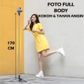5.7 Feet / 1.7 Meter Long 4 in 1 Selfie Stick Foldable Portable Wireless Selfie Stick with LED Fill Light & Bluetooth Remote Control Shutter DSLR Go Pro Camera Ringlight Camera Mount - Tripod.