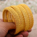 24k Dubai Gold Color Bangles For Women Dubai Bride Wedding Ethiopian Bracelet Africa Bangle Arab Jewelry Gold Charm Bracelet. 