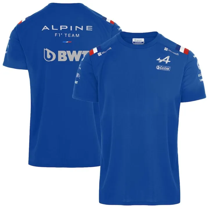 Formula%20One%20Alpine%20F1%20Team%20Alonso%20Blue%20Short%20Sleeve%202022%20F1%20T-Shirt%20Official%20Hot%20Selling%20Racing%20Competition%20Summer%20T-Shirt%20-%20Image%202