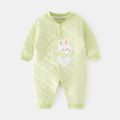 Baby warm boys girls, autumn and winter boneless jumpsuit for newborns, button to door crawling clothes, pamas. 