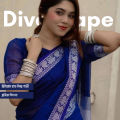 Tangail Half Silk Saree for Women | Royal Blue Tangail Saree with Blouse Piece | Traditional Bangladeshi Saree DivaDrape.