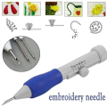 Magic Embroidery Pen Punch Needles, 3 Size Adjustable Punch Needle Stitching Kit Rug Yarn Needle Embroidery Pen Felting Threader Needles Beginners Beginner. 