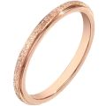 Net red Tiktok titanium steel frosted female lovers rose gold pressed sand pair end ring index finger ins jewelry. 