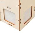 Wooden Science Experiment Set DIY Air Purifier Hand Eye Coordination Handcraft Teaching Tool Early.