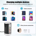 6 Port Type C PD Charger Mobile Phone Charging Dock Station B EU Plug. 