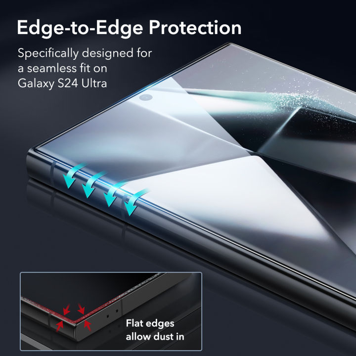 ESR%20for%20Samsung%20S24%20Ultra%20Screen%20Protector%20for%20Galaxy%20S24%20Ultra%209H%20Full%20Coverage%20with%20Fingerprint%20Unlocking%20Tempered%20Film%20Set%20-%20Image%204