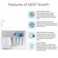 KENT Excell Plus RO Water Purifier (11003) | RO+UV+UF+TDS Controller | Under the Counter | Patented Mineral RO Technology| 7L Storage | 15 L/hr Output | White.
