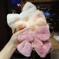 Cute Plush Bowknot Hairpin Furry Bow Hair Clips For Women Girls Large Barrette GJCUTE.