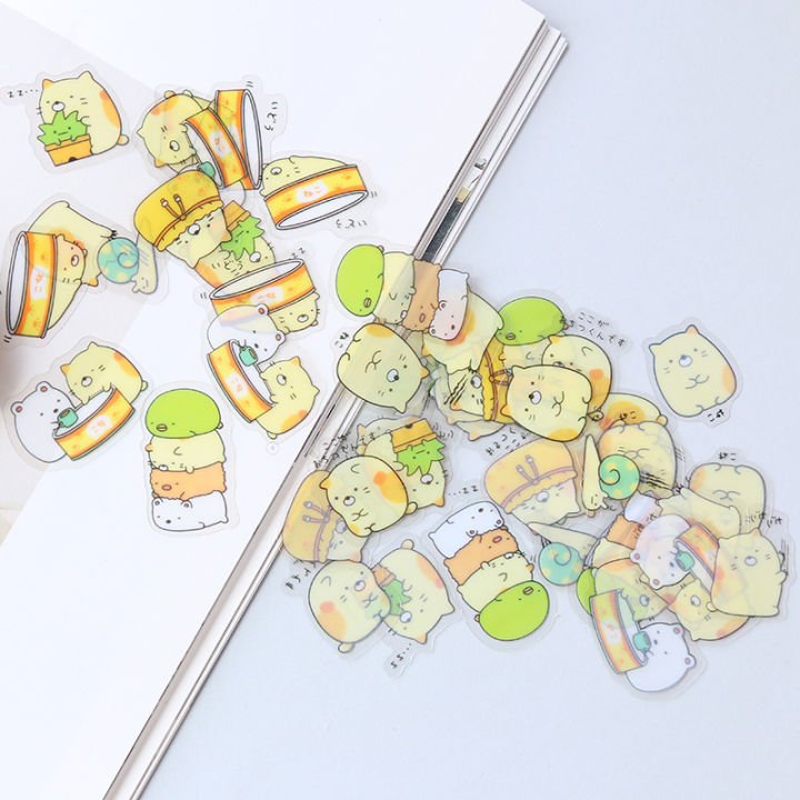 50%20Pcs/pack%20Kawaii%20Stickers%20DIY%20Cute%20Cartoon%20PVC%20Stickers%20Lovely%20Cat%20Bear%20Sticker%20For%20Diary%20Decoration%20Korean%20Stationery%20-%20Image%203