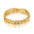 Punk Chunky Hand Chain Bracelet 12MM Gold Color Heart Wristband Bracelets For Men Women Fashion Jewelry Braslet 2021.