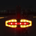 Rechargeable Warning Bike Lights with Turn Signals Cycling Back Light Wireless Remote Control Bike Rear Light for Safety Cycling. 