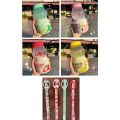 480ml Plastic Water Bottle Tour Drinking Bottle Yakult Shape Cute Kawaii Milk Carton Shaker Bottle For Kids/Girl/Adult Glass.
