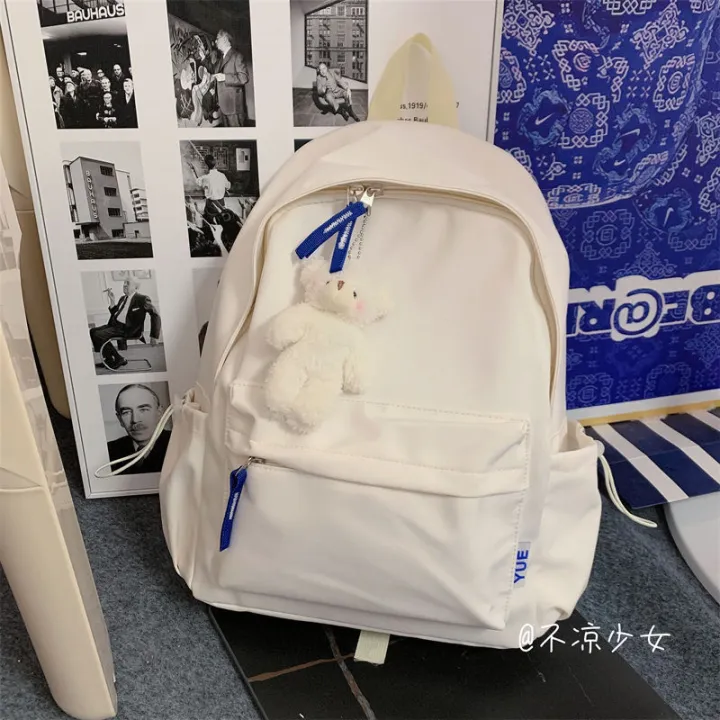 Solid%20Color%20Muji%20Simplicity%20All-Matching%20Schoolbag%20Female%20Korean%20StyleinsFresh%20Girl%20Backpack%20Japanese%20College%20Students'%20Backpack%20-%20Image%204