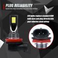 4Pcs Car H11 H8 H9 COB 60W 6000K LED Headlight Fog Light Bulbs Replace Halogen Kit Clear White Light. 