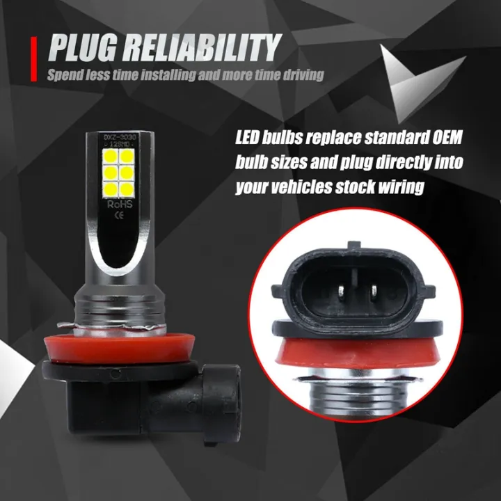 4Pcs%20Car%20H11%20H8%20H9%20COB%2060W%206000K%20LED%20Headlight%20Fog%20Light%20Bulbs%20Replace%20Halogen%20Kit%20Clear%20White%20Light%20-%20Image%205