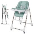 New Multi Functional Babies and Toddlers Folding Portable Dining High Chair For Feeding with Wheels/3-in-1 Portable Highchair,Baby High Chair, Baby Feeding Chair with Tray，baby Height Adjustable High Chair(BS-9001C). 