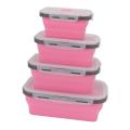 Foldable Meal Container, Odorless Collapsible Lunch Container for Office.