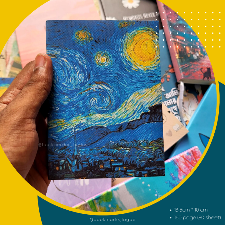 "Starry%20Night"%20Small%20Pocket%20Notebook(5.4"*4"%20,A6%20Size)-%20Notebook/Sketchbook/Sketchpad%20For%20Drawing,%20Sketching,%20Writing%20With%20Classic%20Look%20-%20Dairy%20-%20Image%203