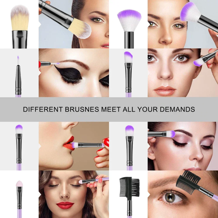 New%2010/32PCS%20Makeup%20Brushes%20Set%20Soft%20Fluffy%20Powder%20Foundation%20Contour%20Blush%20Concealer%20Eyeshadow%20Blending%20Highlighter%20Beauty%20Tool%20-%20Image%204