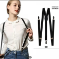 Men’s Adjustable Suspenders Braces – Elastic Y-Back Trouser Holder. 