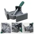 Aluminum Single Handle 90 Degree Right Angle Clamp Angle Clamp Woodworking Frame Clip Right Angle Folder Tool 1PC. 