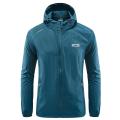 Summer Men Hiking Fishing Cycling Hooded Gym Sport Windbreaker Ultra Light Coat Men Outdoor Quick Dry Sun-Protective Thin Jacket.