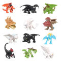 【selevn roind】12pcs/set How To Train Your Dragon The Hidden World Toothless Night Fury Mini Anime Figure PVC Action Figures Model Dolls Toys. 