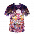 Children's Kirby T-shirt Children's Top T-shirt Boys' Girls' T-Shirt 4 5 6 7 8-14 Years Old Children's Clothing.