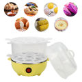 EU 220V Egg Boiler, Egg Cooking Machine, Double Layer Egg Boiler, Kitchen for Egg Making Home Multifunction.