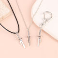 Anime Jujutsu Kaisen Fushiguro Toji Sword Necklace Spear Of Tianri Knife Pendant Cosplay Necklaces For Unisex Choker Jewelry.